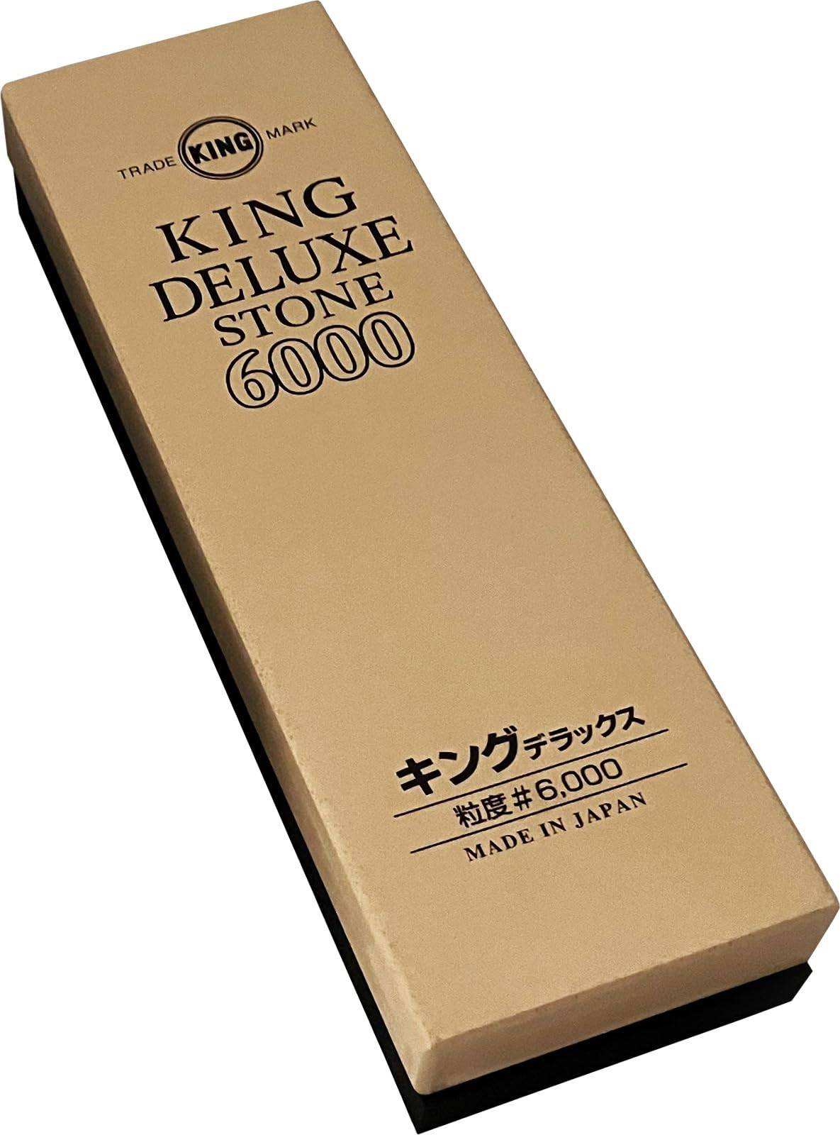 King Deluxe Standard Finish Knivslipsten 6000, (Högkvalitativ bryne, Ultrafinishing) Inga.