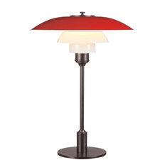 PH 3½-2½, Bordlampe - Rødmetal skærm