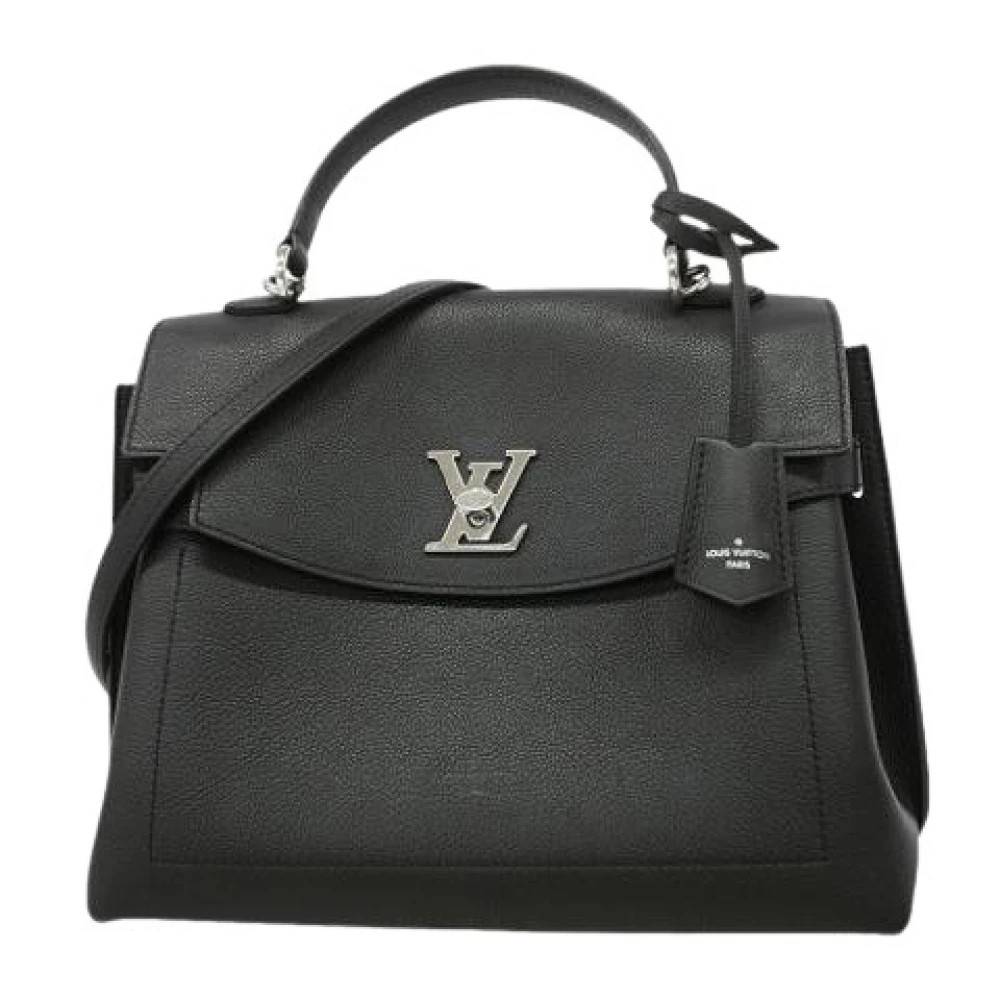 Louis Vuitton Vintage Pre-owned Lockme Ever MM Håndtaske - Vintage - Dame - Sort - ONE SIZE - Uld