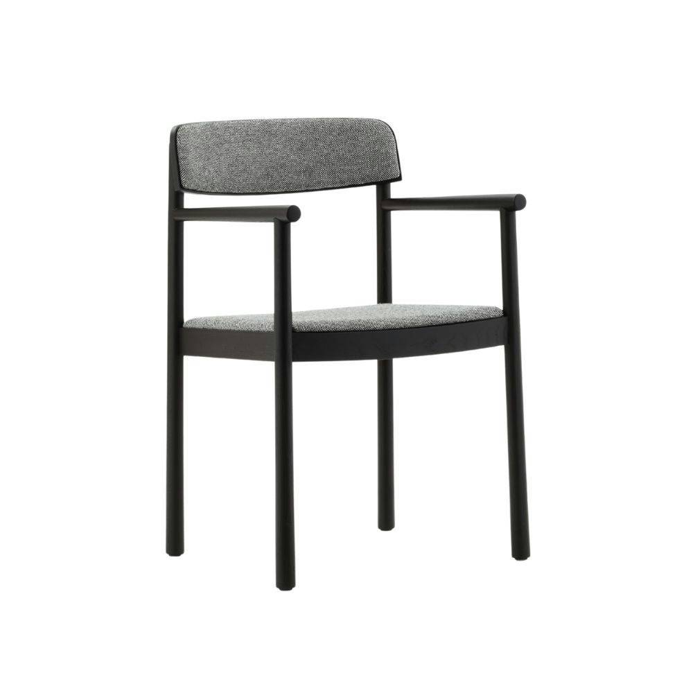 Normann Copenhagen Timb Polstret Armchair Matstol Black/Hallingdal 166