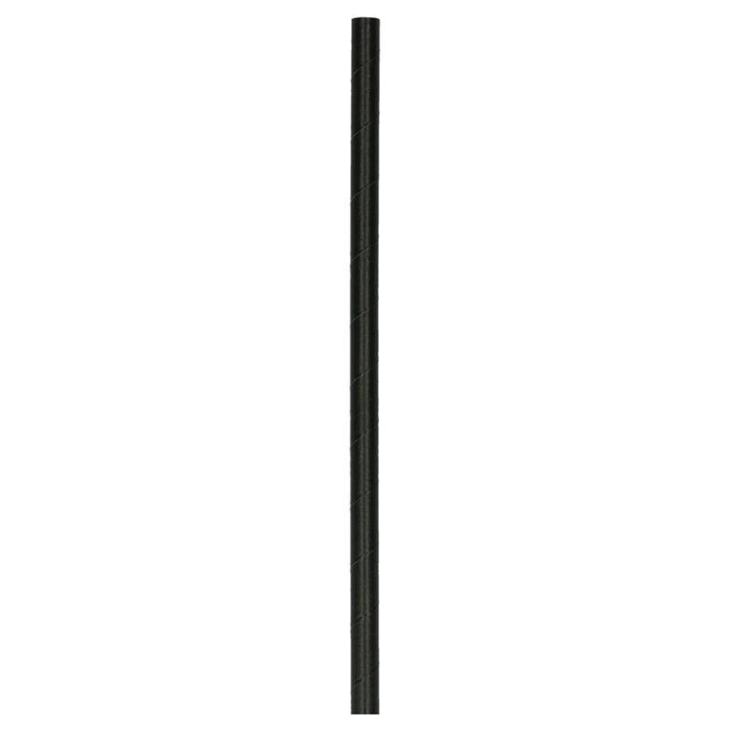 Papirsugerør Verive Ø8x230 Mm Sort Uden Knæk 250 Stk.