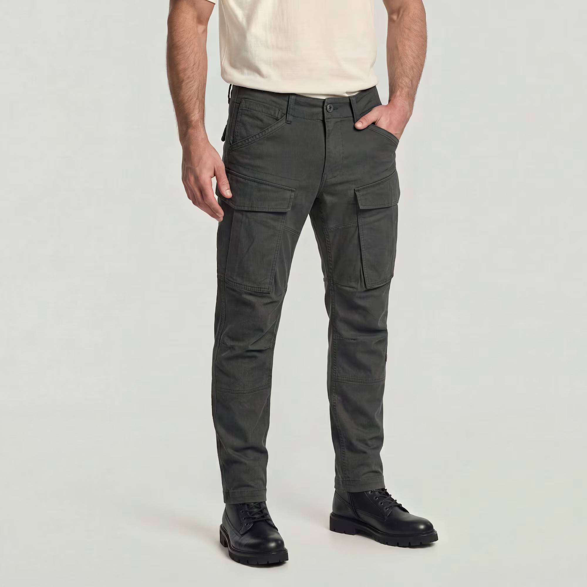Cargo Pants 3D Regular Tapered - Grey - Men