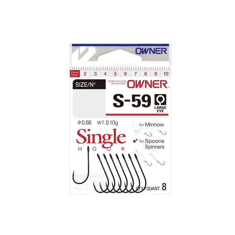Owner S-59 Spoon Hook (Størrelse: 6)