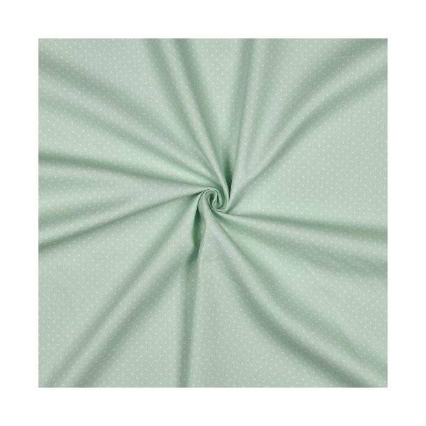Poplin Petit små prikker, Mint
