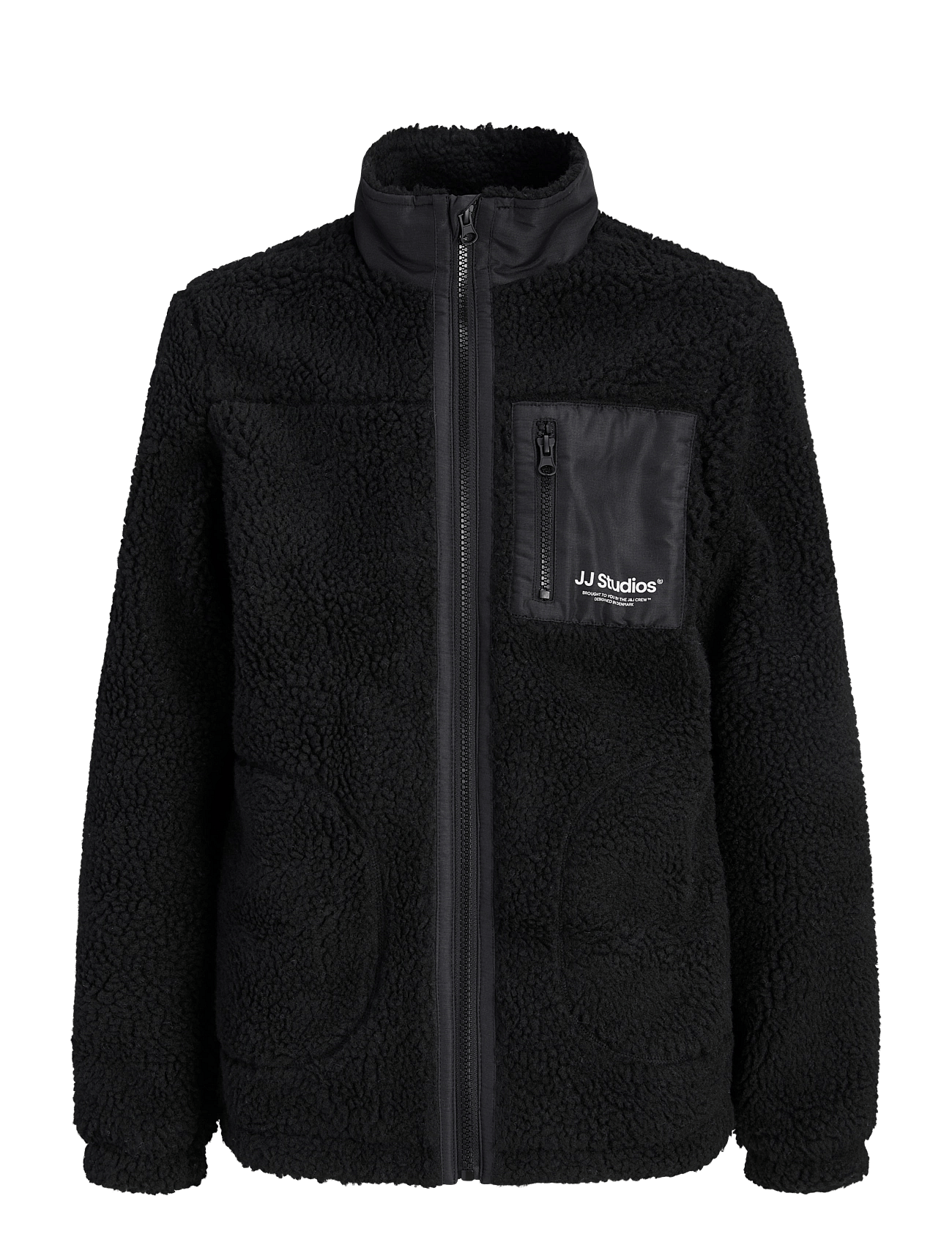 Jack & Jones Jjesoho Teddy Jacket Aw26 Sn Jnr - Black - 164