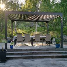 Pergola Premium 4x3m | Öppningsbara lameller | Metalcraft