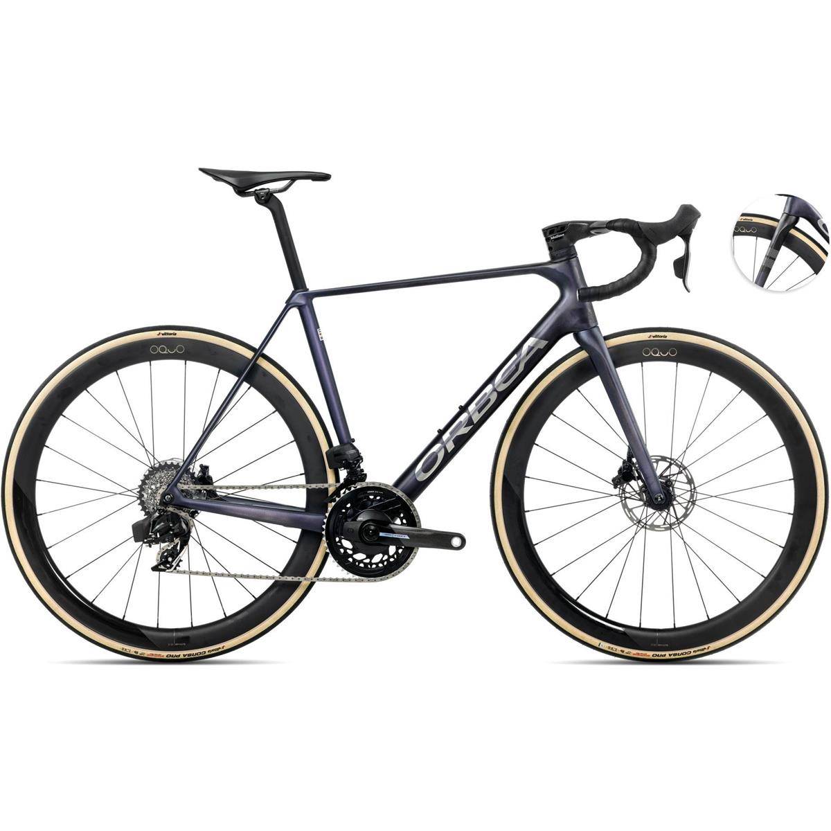 Racer Allround Orbea Orca M21eLTD PWR Tanzanite/Carbon Raw 57 - Grå ( )