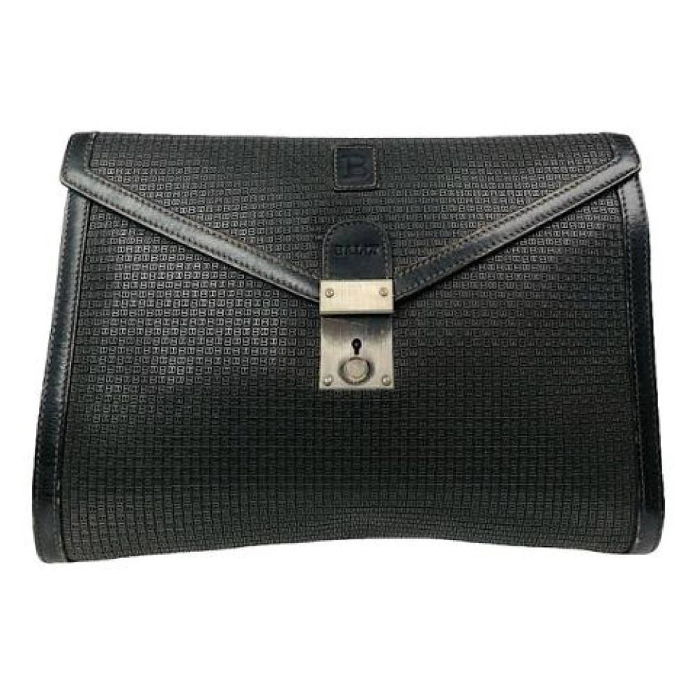 Bally Pre-owned Pre-owned Leather Clutch - Vintage - Dame - Sort - ONE SIZE - Læder