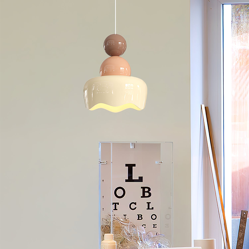 DreamLuxe Light – Romantisk LED Hänglampa för Sovrum - Café + Agatpulver + Café au lait / D16cm*H18cm