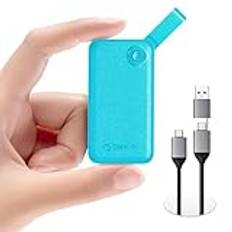 ORICO Extern SSD 1TB, bärbar SSD upp till 2000 MB/s, USB 3,2 Gen 2 x 2 extern hårddisk SSD med 2-i-1 USB-C-kabel, kompatibel med smartphones, PS5, Xbox, bärbar dator, MacBook/Pro/Air – B20 (grön)