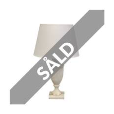 Alabaster lampfot, vit
