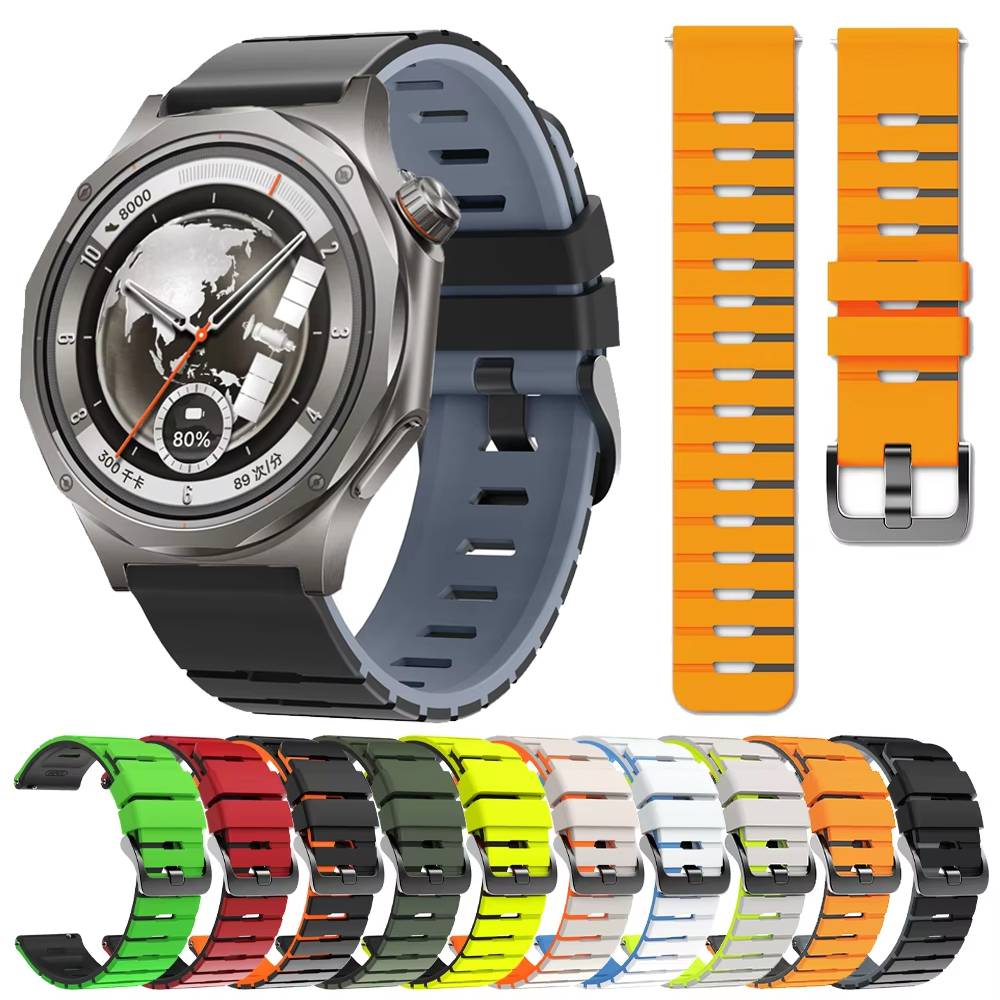 For OnePlus Watch 4/3/2 2R Correa 22mm Silicone Band For OPPO Watch  X X2 X3 Strap for OPPO Watch 4Pro Bracelet OnePlus 46MM