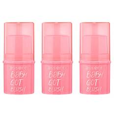 essence baby got blush, Rouge, Nr. 10, Pink, natürlich, strahlend frisch, vegan, ohne Alkohol, ohne Parabene, ohne Mikroplastikpartikel, 3er Pack (3x5.5g)