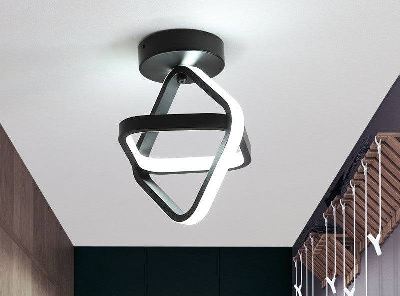 Aisle Light Corridor Light Nordic Led Simple Modern Cloakroom Light Creative Simple Entrance Hallway - Black 1