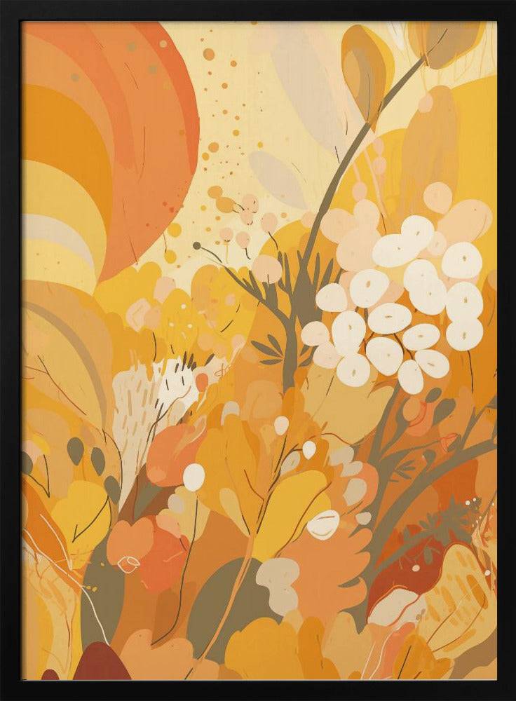 Abstract Buttery Yellow No 1 Poster - 70x100 cm / 28x40″