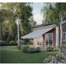 Halvkassettmarkis 3,6x3 m | Vevmanövrerad | Metalcraft