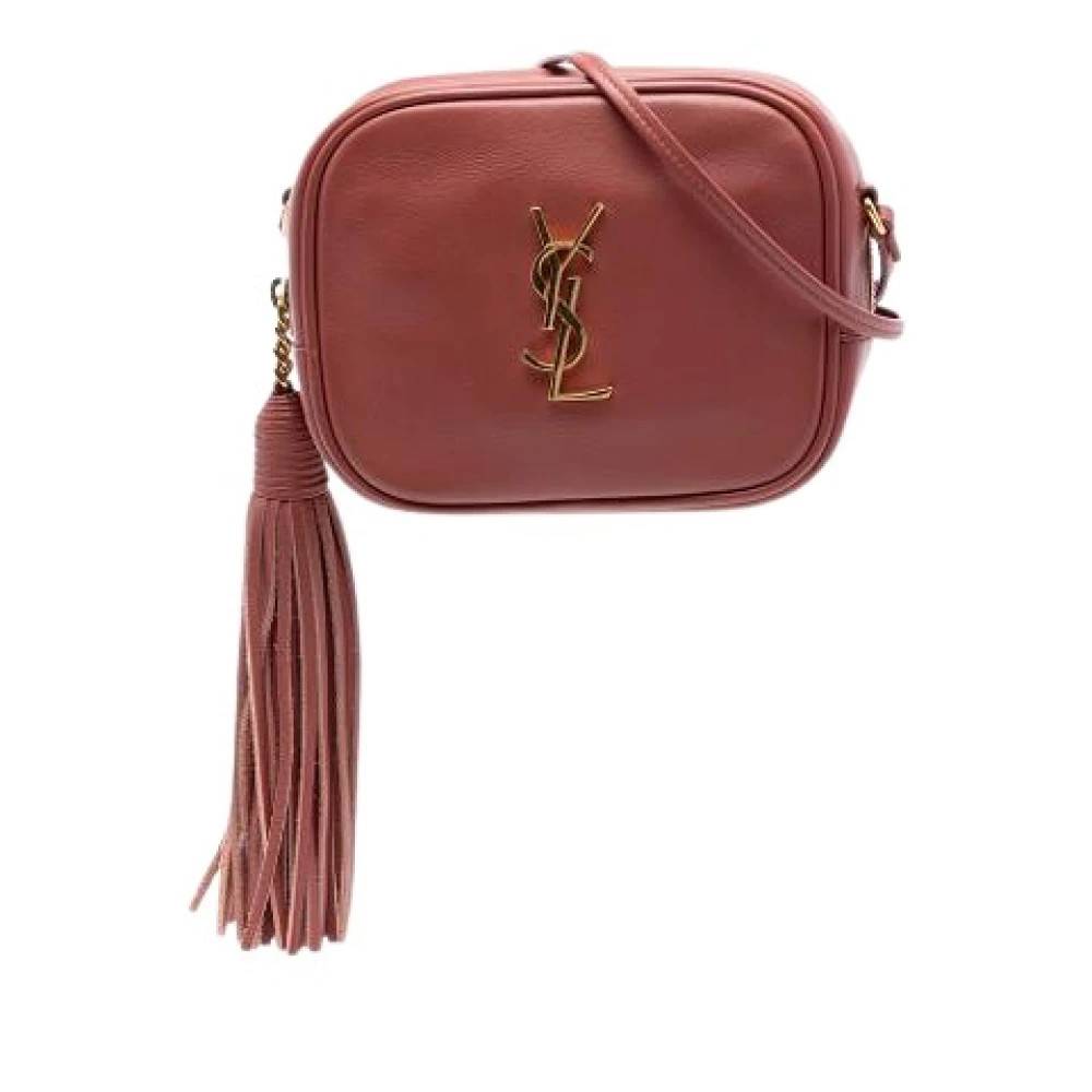 Yves Saint Laurent Vintage Pre-owned Blogger Crossbody Bag - Vintage - Dame - Rød - ONE SIZE - Uld