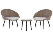 Altansæt OVARO PE-rattan Beige