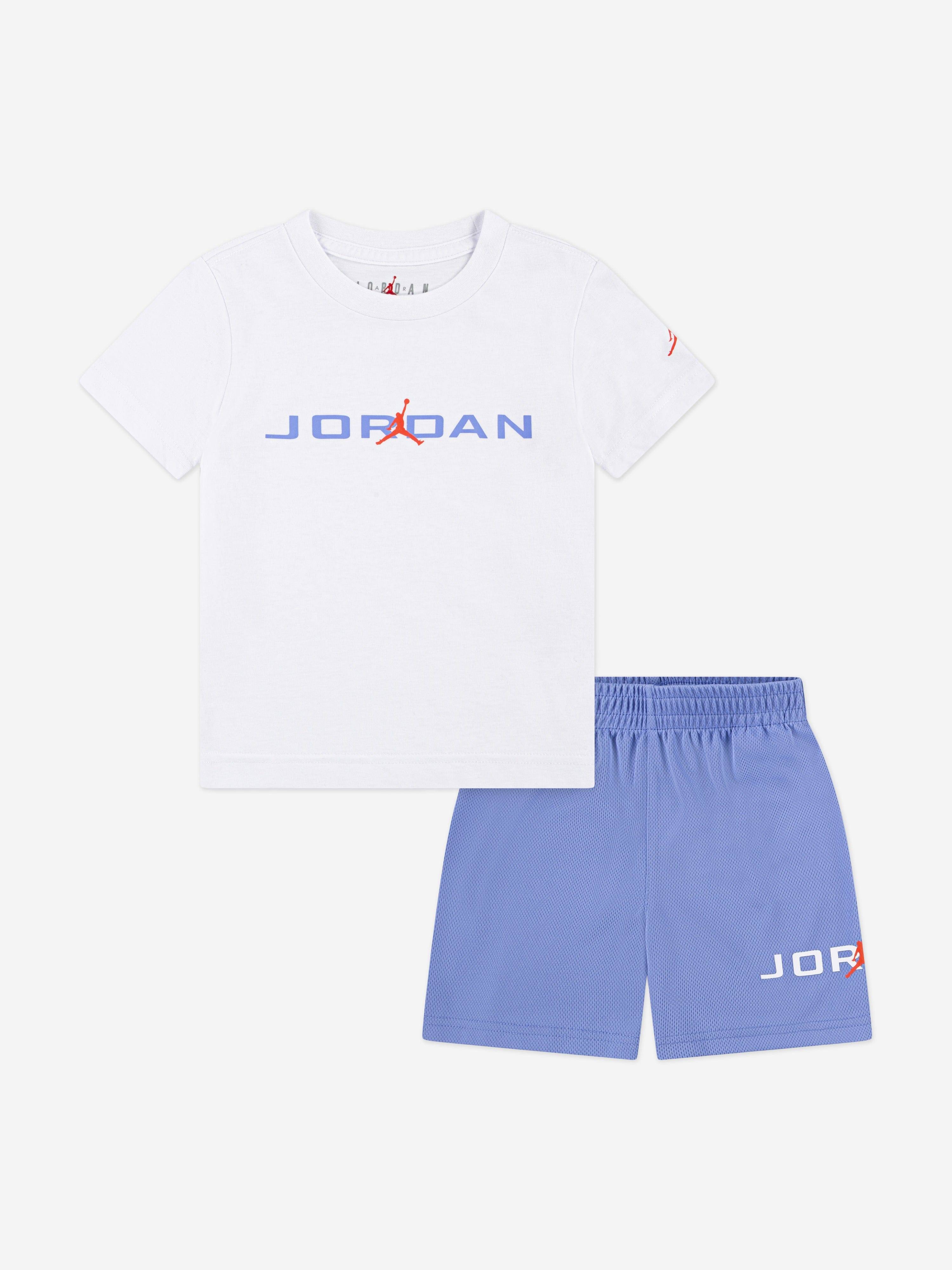 Jordan Kids MJ Baseline Mesh Short Set in Blue - Blue / 2 - 3 Yrs (2 - 3 Yrs)