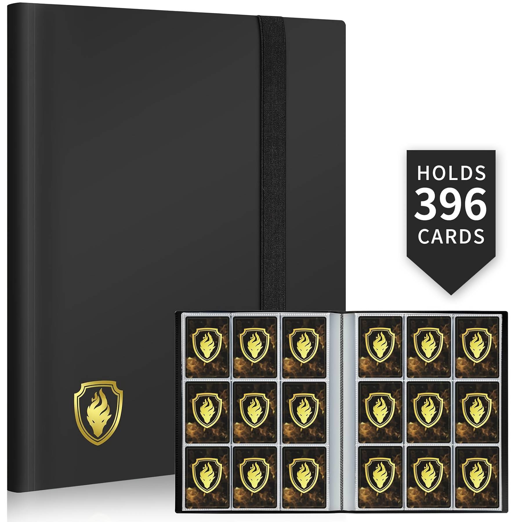Card Binder 9 Pocket, Fabmaker 396 Pockets Trading Card Binder, Premium Collector Card Album For Standard Cards, Side Loading Card Collection Folder For Mtg, Tcg, Game Cards, Sport Cards