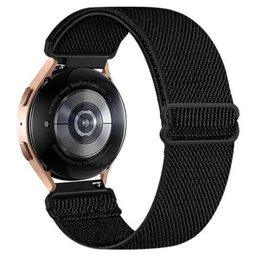 GoodZwetch 18 mm flätat armband för Garmin Forerunner 265S/255S/Music/Vivoactive 4S 40 mm/3S 39 mm/Venu 3S/2S/Move 3S/Active S armband elastiskt nylon sport ersättningsarmband, Nylon