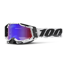 100% Racecraft 2 Crossglasögon Trinity-Mirror Röd/Blå Lins