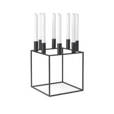 Audo Copenhagen - Kubus 8, Candle Holder, Black - Lysestager og lanterner - Mogens Lassen - Sort