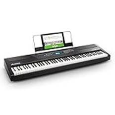 Alesis Recital Pro – Digitalpiano/keyboard med 88 vägda tangenter (hammer action), 12 premiumljud och inbyggda högtalare