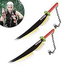 Uvency Machete Toy Slayer Sword, Cosplay Anime Katana Sword Wood Samurai Sword Barnleksaker Prop Sword Anime Fan Halloween Party