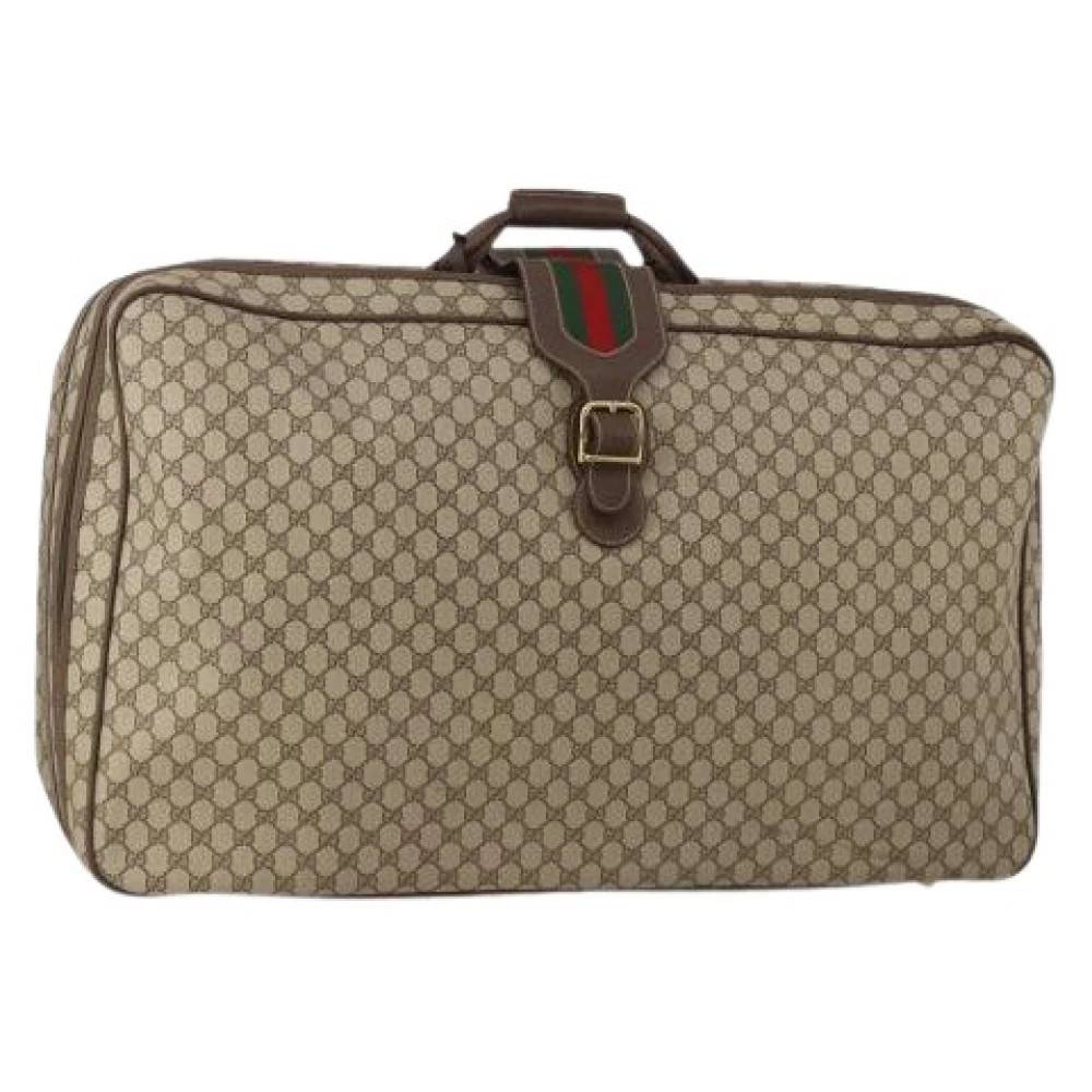 Gucci Vintage Pre-owned Vintage Trunk Weekend Bag - Vintage - Dame - Brun - ONE SIZE - Uld
