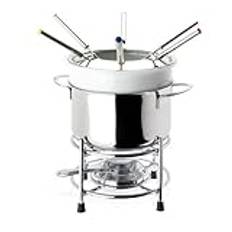 Beka Roma rostfritt stål och keramik fondue-set, silver, 21 x 19 x 24,5 cm