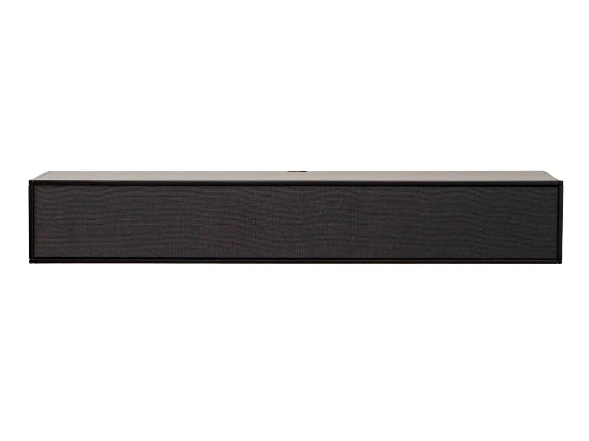 Square Classic TV-bord - opstilling 140 (malet træ korpus, hvidmalet korpus, sort stofklap, dybde: 20 cm)