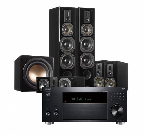 Onkyo TX-RZ830 & Dynavoice Definition DF-8 paket 5.1, svart