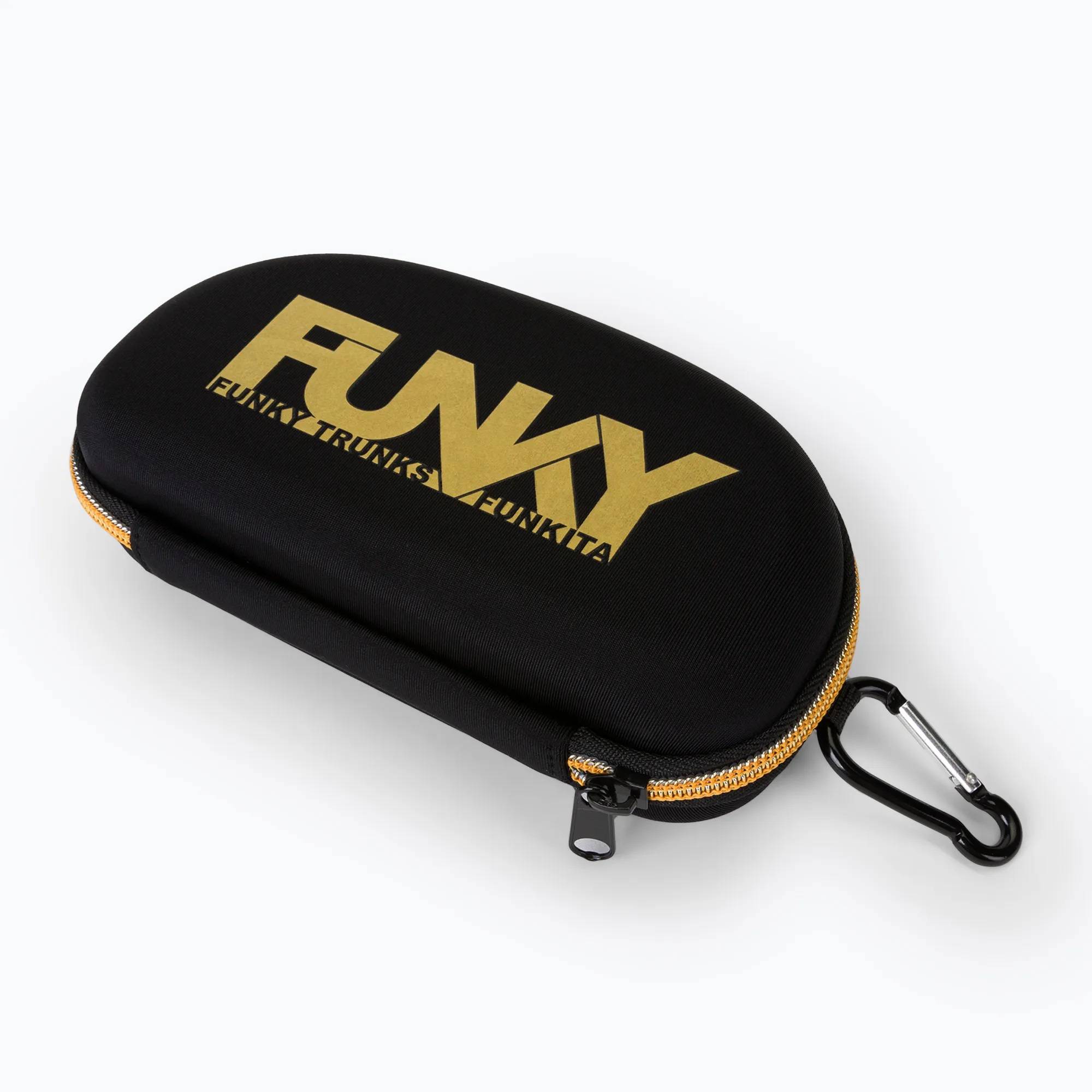 Funky Svømmebrille etui - Black Attack - (Sort/Guld).