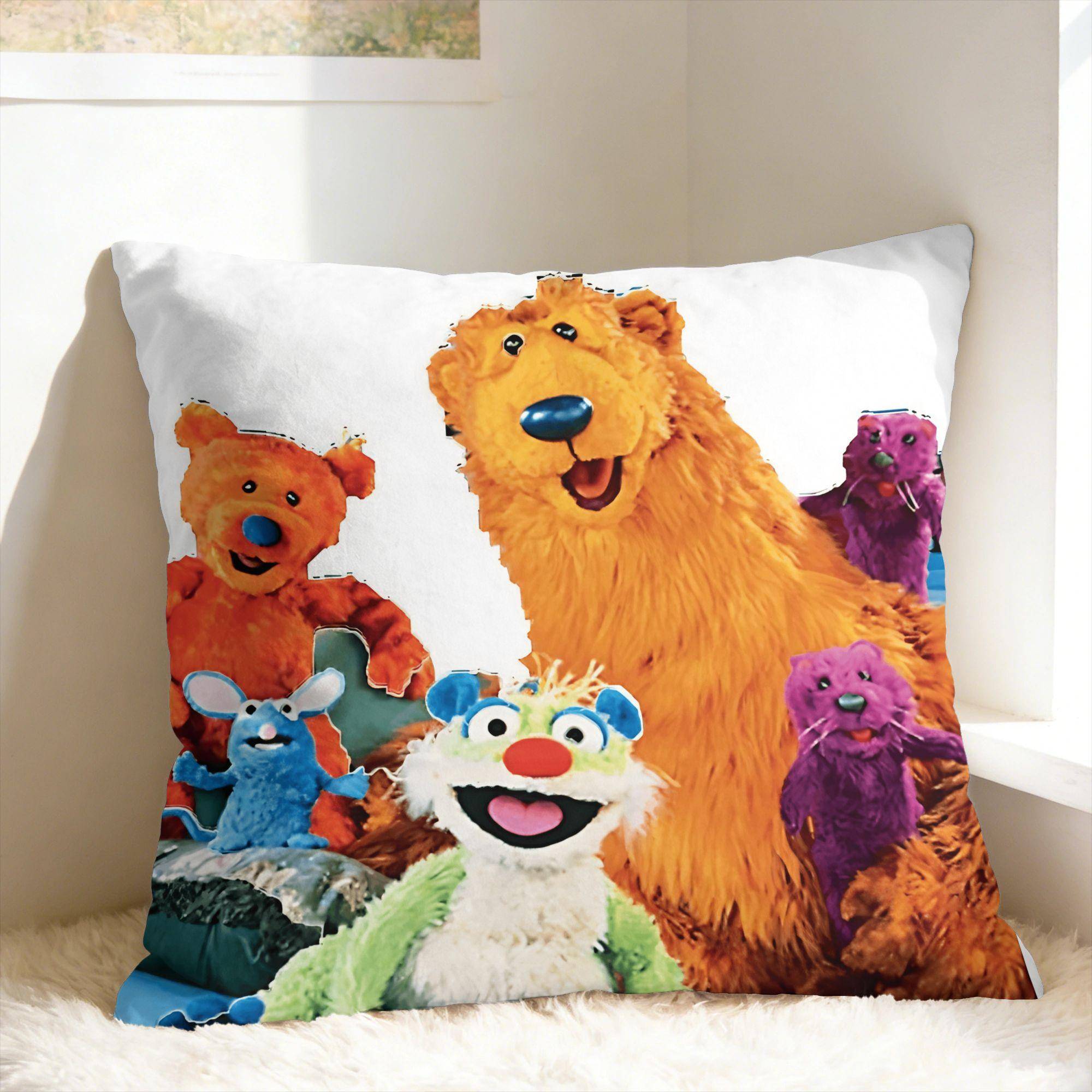 Tutter BBear I Det Stora Blå Huset Örngott Mode Örngott För Kontor Bil Heminredning Anpassningsbart Kuddfodral