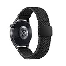 SMYAOSI 20 mm magnetisk rem för Huawei Watch GT3 42 mm/Huawei Watch GT2 42 mm/Honor Watch SE, elastisk nylon sport ersättning magnetiskt mjukt band för Vivoactive 5/Vivomove Trend