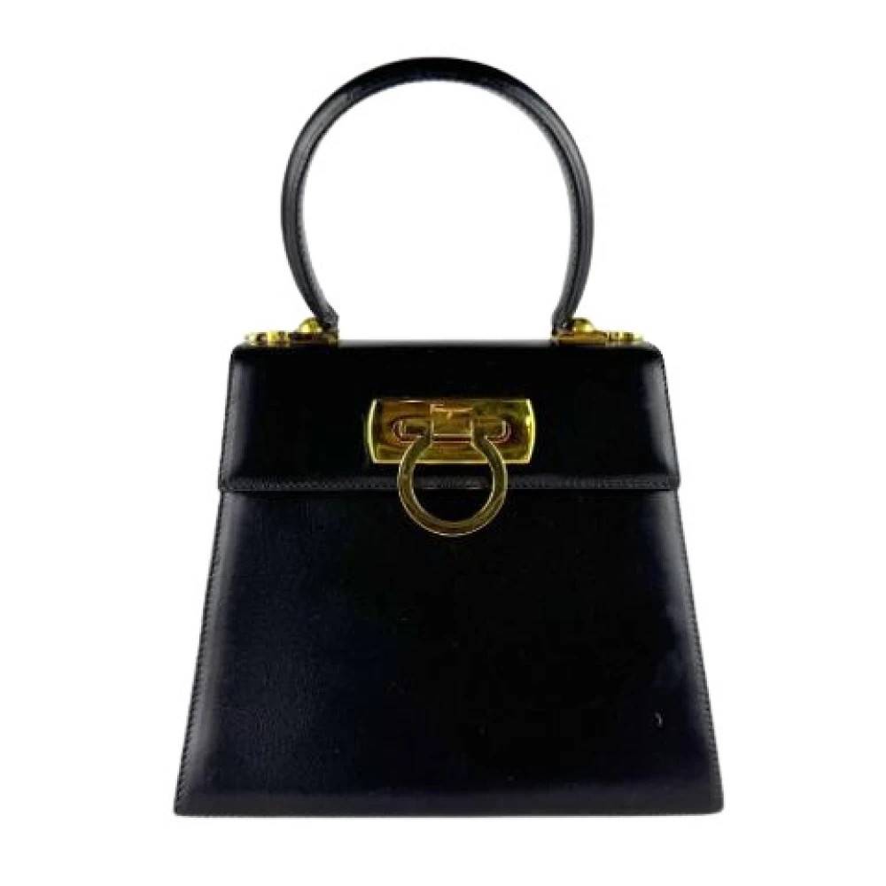 Salvatore Ferragamo Pre-owned Pre-owned Handbag - Vintage - Dame - Sort - ONE SIZE - Uld