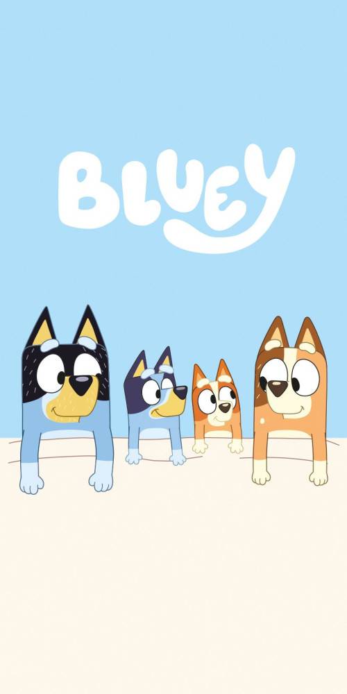 Bluey badhandduk, strandhandduk 70x140 cm