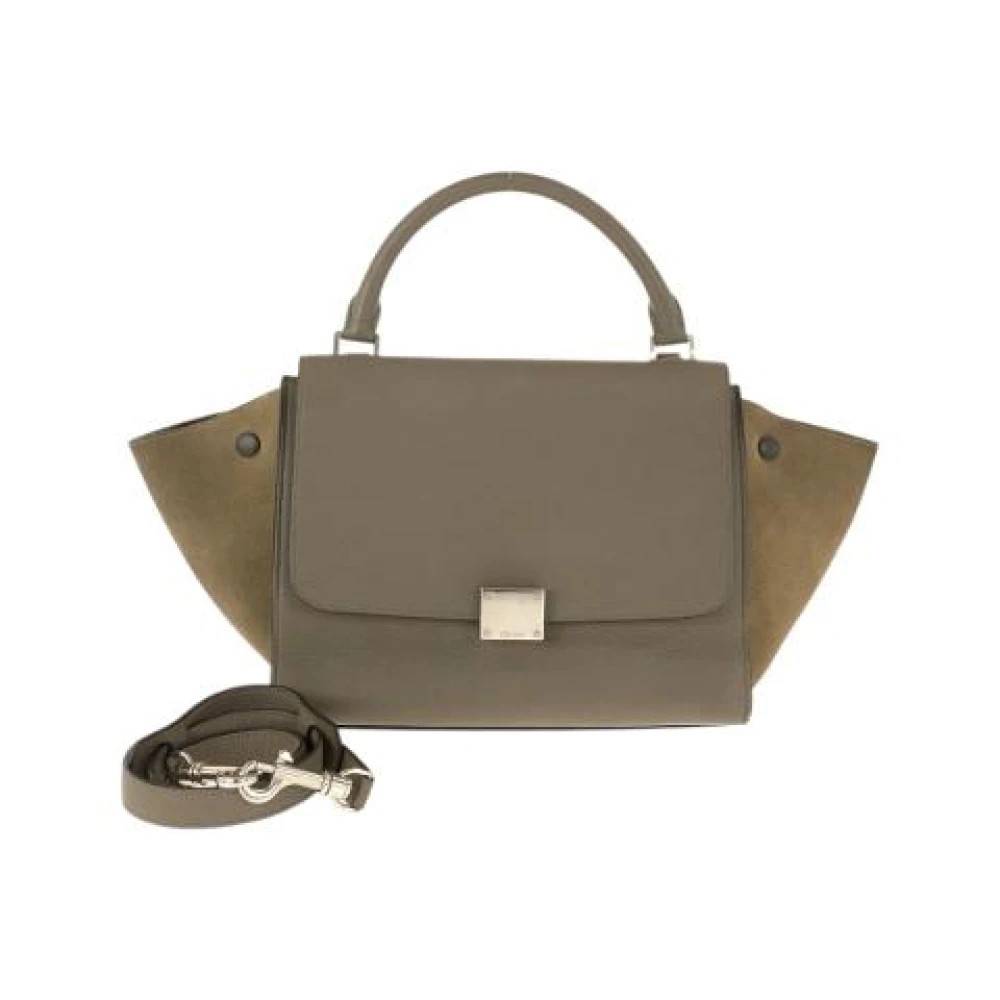 Celine Vintage Pre-owned Læder Rejsetaske - Vintage - Dame - Grå - ONE SIZE - Læder
