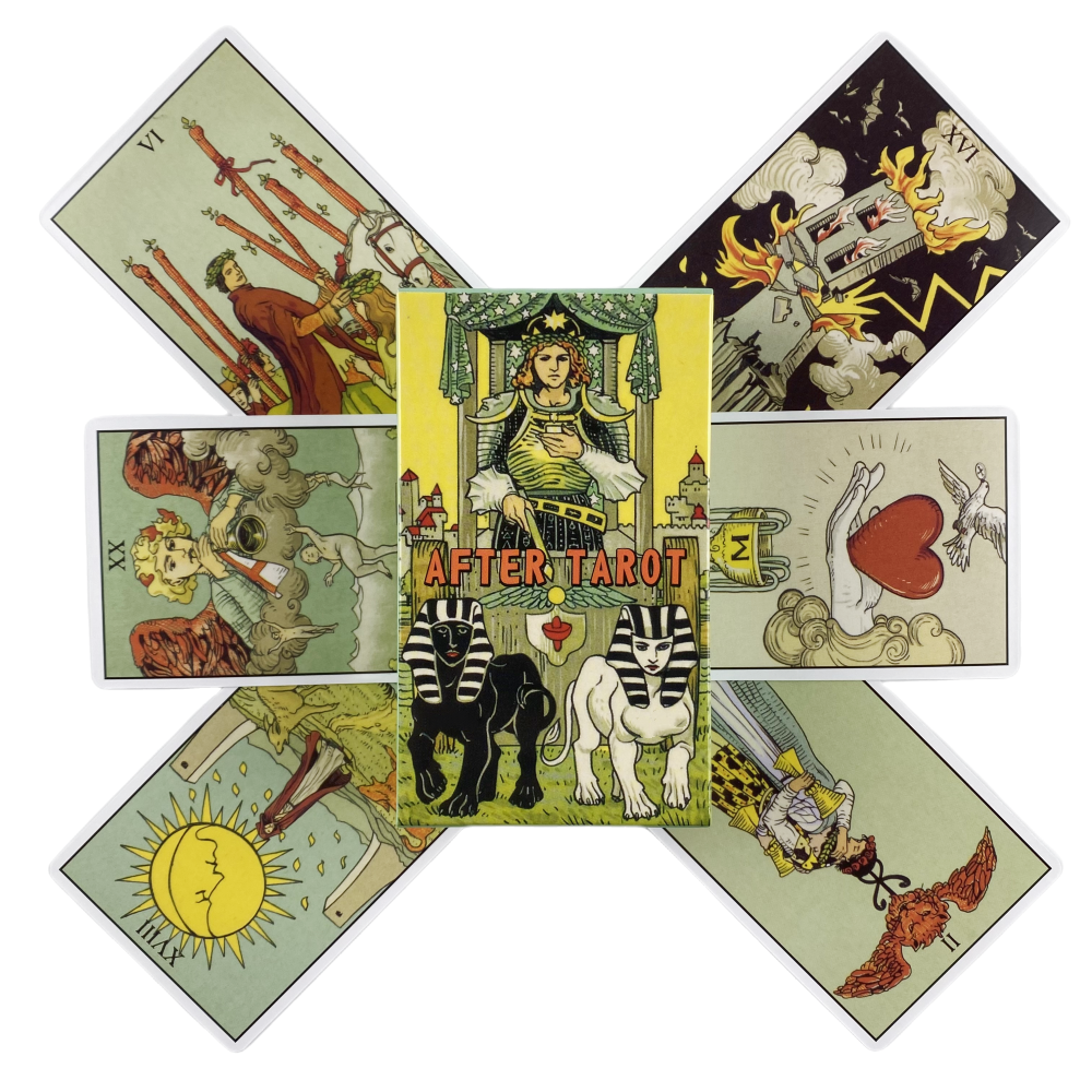 After Tarot Rider Cards A 78 Deck Oracle English Visions Divination Edition Board Playing Games