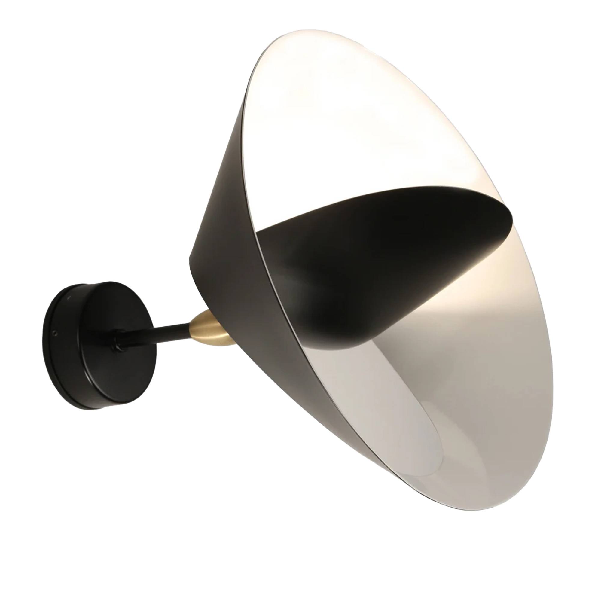 Serge Mouille - Petite applique Saturne Ø30 cm –Saturn Wall Sconce - Vägglampor - Serge Mouille - Guld,Svart - Metall
