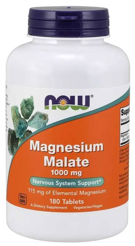 NOW Magnesium Malate 1000 mg 180 tabletter