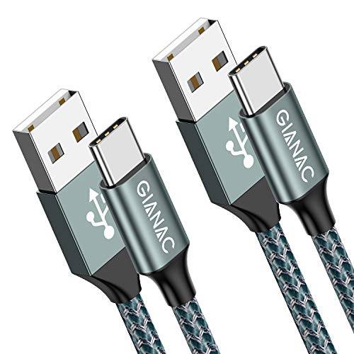 GIANAC USB C Kabel, [2 Stück 3m] 3.1A Ladekabel USB C Ladekabel