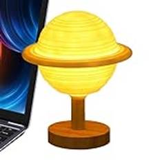 LearnLyrics Galaxy Lamp,Planet Lamp - Creative 3D Planet Bordslampa,Barnrumsbordslampa, Globe Nightlight, Solar System Night Light, Bordsdekorationer för pojkar, flickor