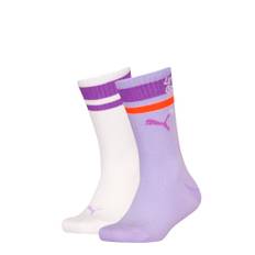 Puma Kids' Crew Shirt Socks 2 pack, White, Size 35-38, Clothing - Various Logo Colors - 35-38