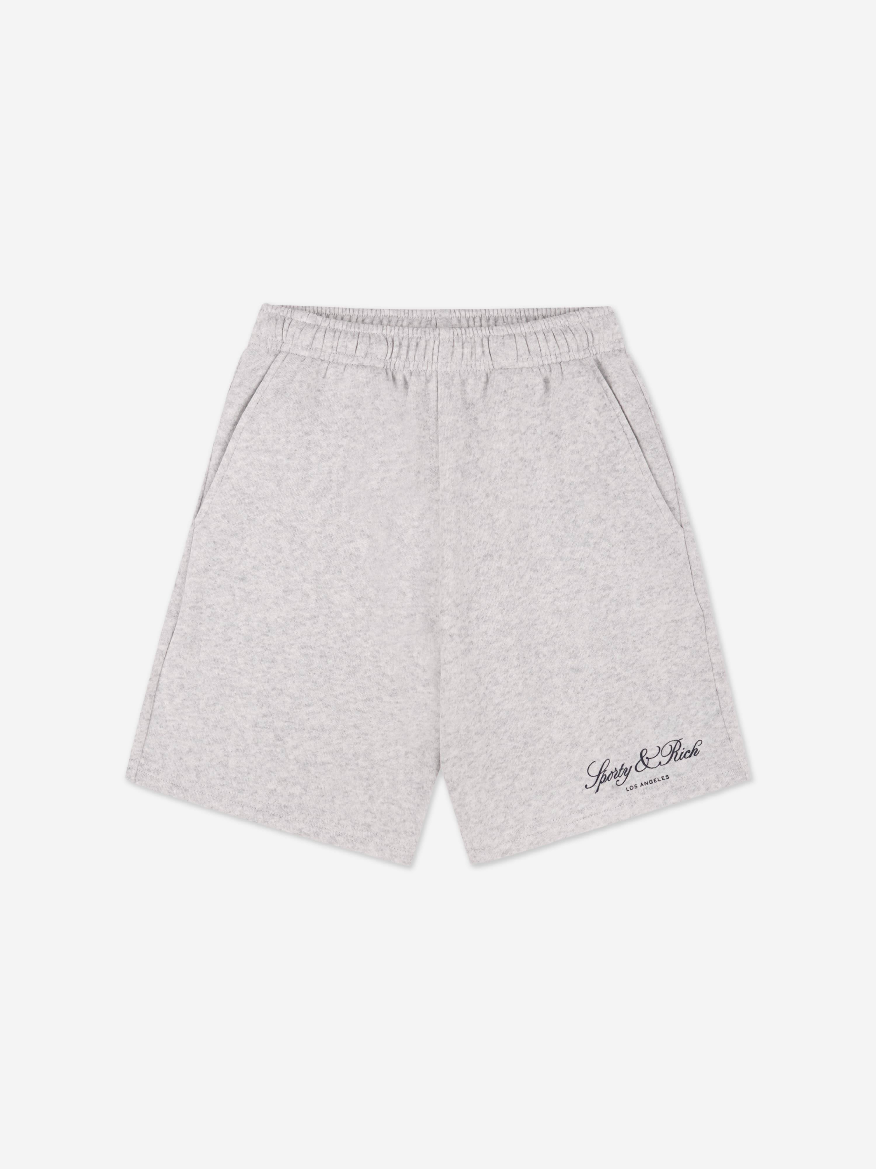 Sporty & Rich Kids Vendome LA Gym Shorts in Grey - Grey / 12 - 14 Yrs (12 - 14 Yrs)