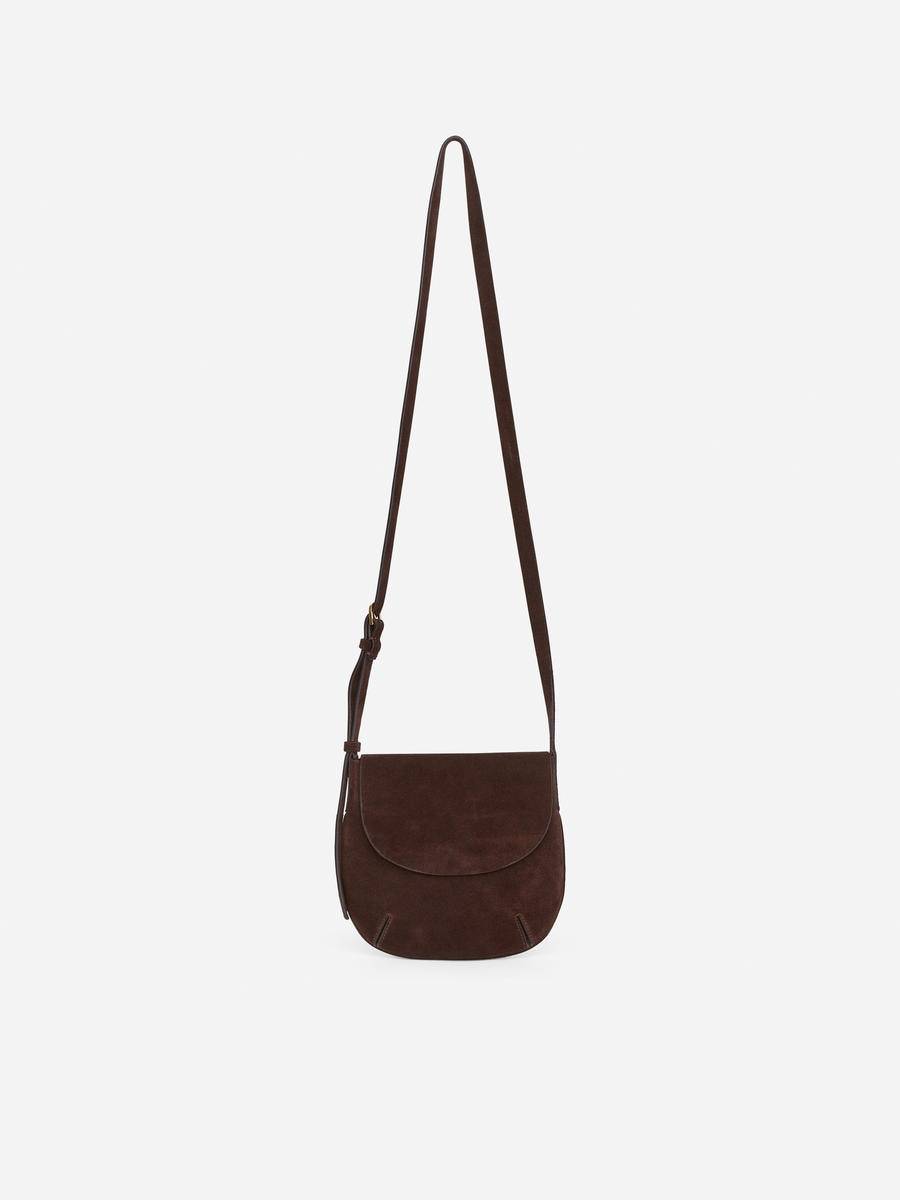 ARKET Suede Crossbody Bag -Brown, ONESIZE