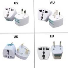 Universal uk us eu au plug adapter australien european travel adapter electric plug ac converter power charger socket outlet - Uk-kontakt