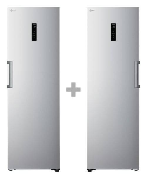 Gle71pzcsz + Gfe61pzcsz Stål Kyl+Frys Paket