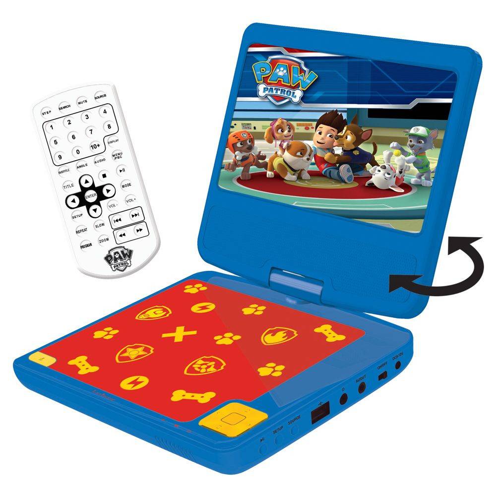Paw Patrol Bærbar DVD afspiller Paw Patrol DVD afspiller 68329